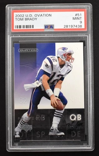 Tom Brady 2002 Upper Deck Ovation #51 New England Patriots PSA 9 MINT