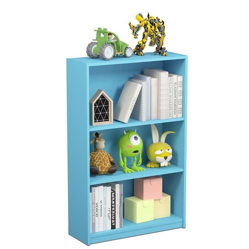 Furinno JAYA Holz Simple Home 3-stufiges verstellbares Regal Bücherregal in Hellblau - Bild 3 von 5