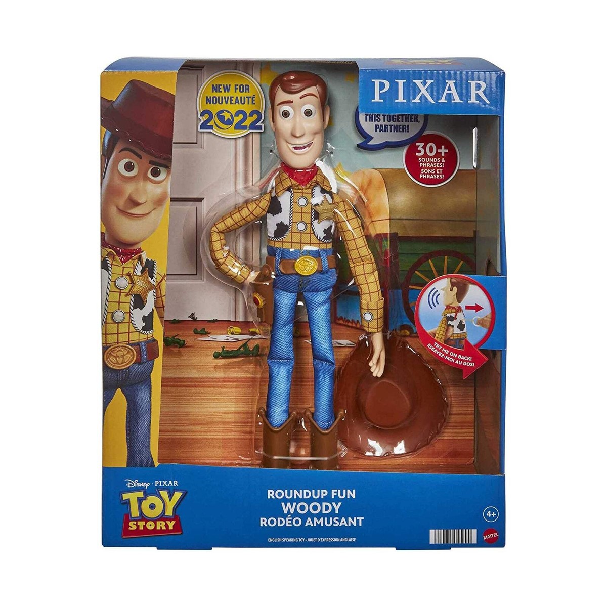 Mattel Pixar Toy Story Roundup Fun Woody 12 Inch Figure NEW IN