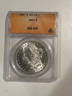 1887 Morgan Silver Dollar ANACS MS63 Great Luster