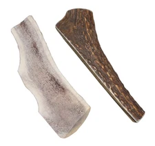 - Large Split Twin Pack (for 30-50 lb Dogs) Premium Grade Elk Antlers for Dog...