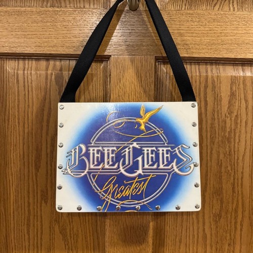 One-of-a-Kind Bee Gees “Greatest” Vinyl Record Album Handbag – Upcycled Vintage
