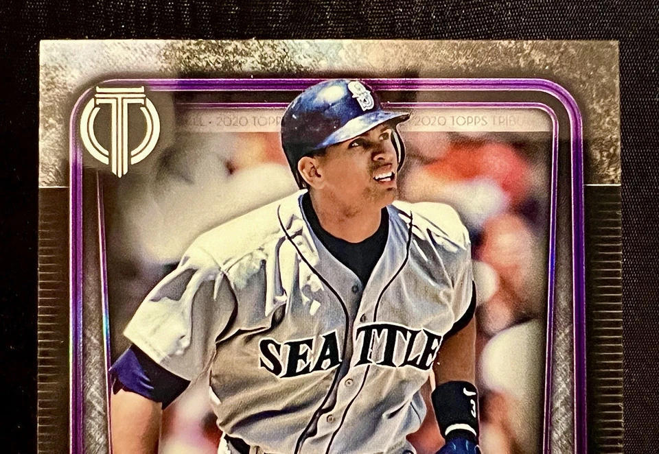 Amethyst Alex Rodriguez 29/50 | Seattle Mariners | 2020 Topps Tribute #3 - Image 2 of 4