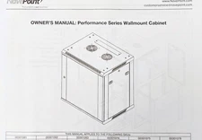 NavePoint Performance Series 15U 600mm Networking Cabinet - Black