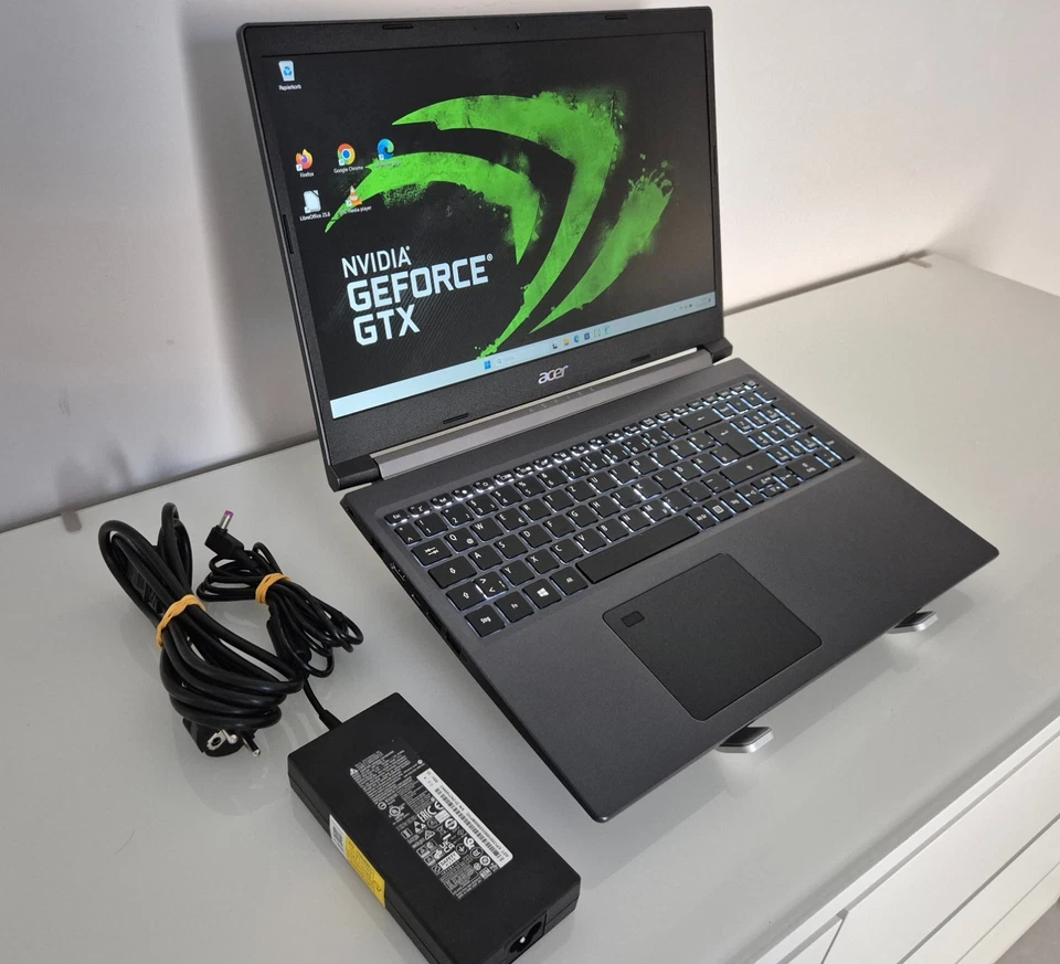 Acer Aspire 7 A715-42G AMD Ryzen 5500U 2,10GHz 512GB SSD 16GB Ram 15,9" FHD GTX - Bild 3 von 4