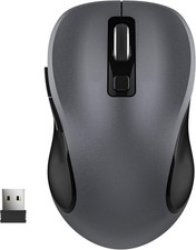 WisFox 2.4G Wireless Mouse for Laptop, Ergonomic Computer Mouse with USB Rece...