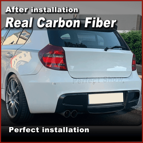 Carbon Diffusor Hinten Stoßstange Heckspoiler für BMW 1ER E87 M Paket 2007-2010 - Bild 2 von 11