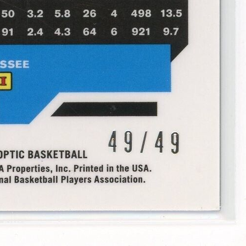 2019-20 Donruss Optic Rated Rookies Auto Blue #195 Jordan Bone RC 49/49 - Bild 3 von 4