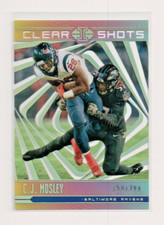 2018 Panini Illusions CJ Mosley Clear Shots Gold /299 #CS-CM Baltimore Ravens