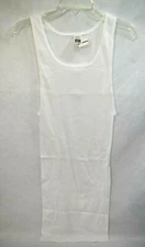 Fruit Of The Loom Rib Tank Shirt Sleeveless White Size XL Men's Vintage 