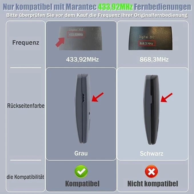 2x Garage door remotes for Marantec D302-433/D304-433, D211-433/D212-433, D214 - Image 4 of 4