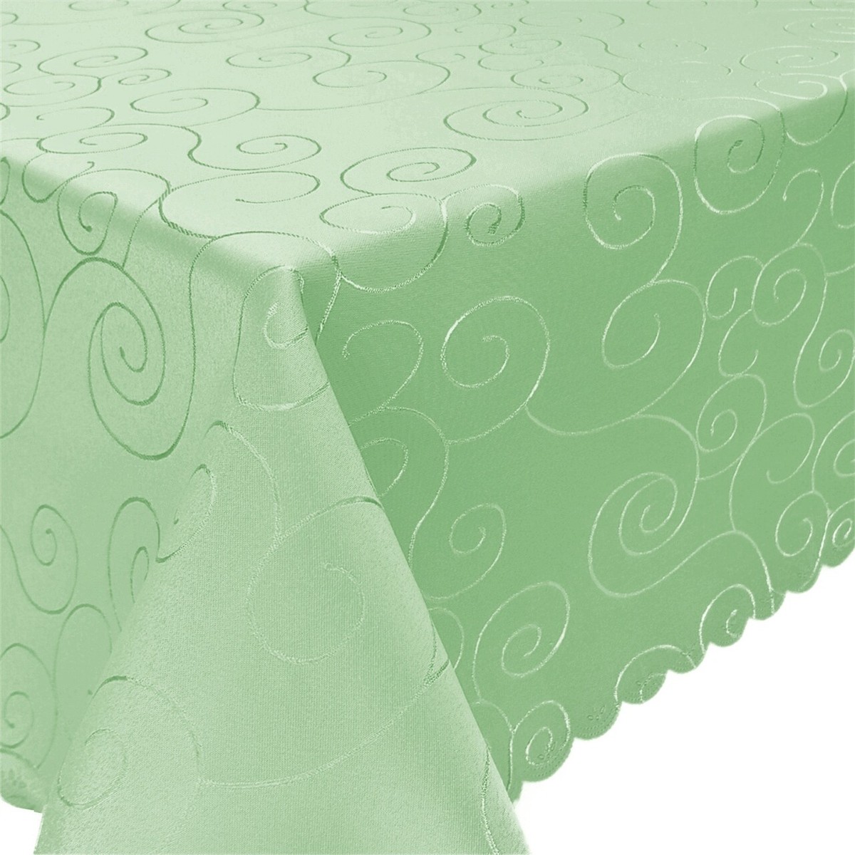 Runde Tischdecke 178 Cm Durchmesser - Strukturiert, Wasserabweisend, Silbergrau, Aus Polyester