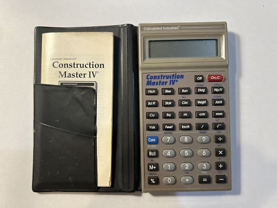 Calculated Industries 4045 CONSTRUCTION MASTER IV Calculator READ DESCRIPTION