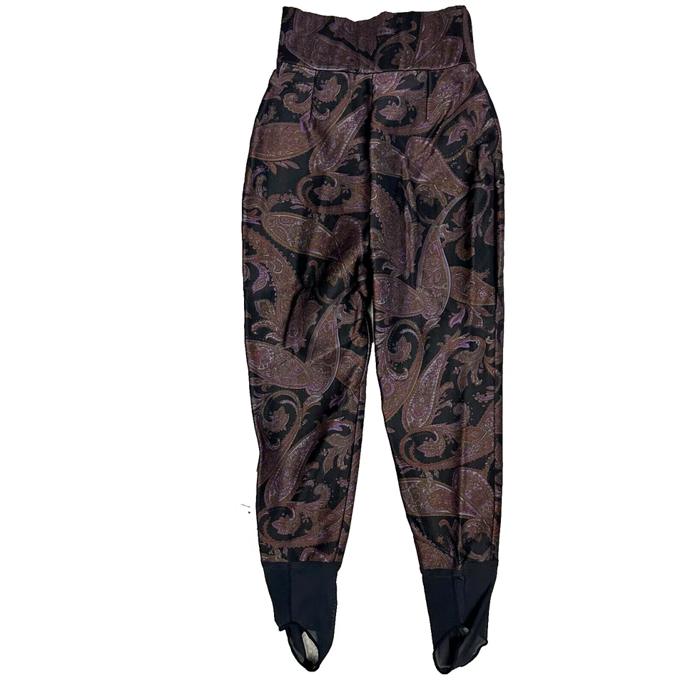 De colección Bogner Ski Panst talla 12 cintura alta estampado cachemir agitar años 80 Hecho en EE. UU. Foto 2 de 4