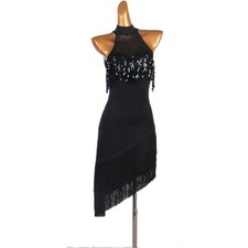 New Ballroom Latin dance Competition dress adult jitterbug Women's Dancewear Q19