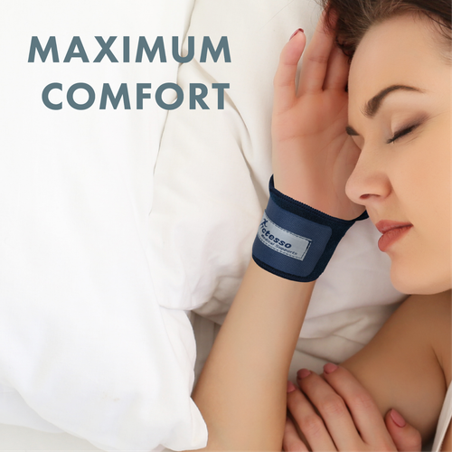Actesso Blue Wrist Hand Strap Support Wrap Strap - Sports Bandage for RSI & Pain - Picture 5 of 6