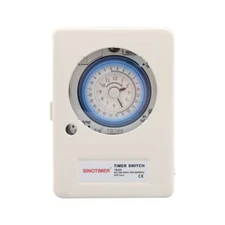 20A Din Rail Relay Waterproof Timer Switch Mechanical 15 Minute 24 Hour 100-240V