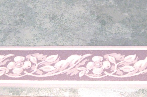 Wallpaper Border Marble Granite Molding Green Gray Grey Leaf Scroll Trim EH99795 - Picture 2 of 3