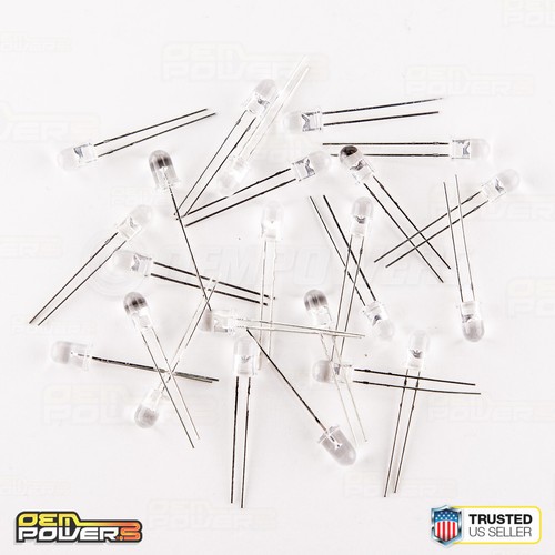 24 X RadioShack 5mm High-Brightness White LED #2760017 BULK PACK NEW - Picture 4 of 4
