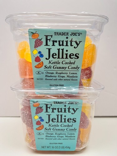 Trader Joe’s Fruit Jellies Candy (2PACK) 16 oz each pack FREE SHIPPING