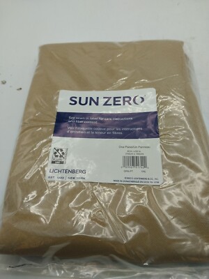 Sun Zero Curtain Panel Taupe 40in x 63in