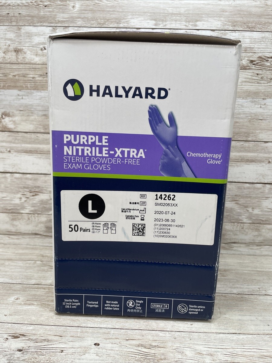 Halyard Purple Nitrile-Xtra Mサイズ 10箱 Amazon.com: HALYARD Purple Nitrile-Xtra Exam Gloves, Powder