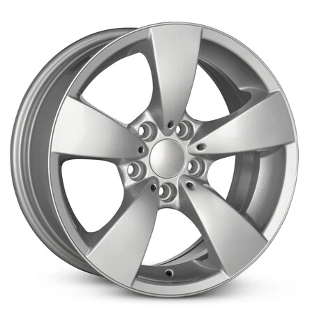 New Wheel For 2004-2007 BMW 530i 17 Inch Silver Alloy Rim - Image 2 of 4
