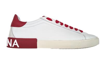 Dolce & Gabbana Herrenschuhe Portofino Vintage CS2203 AM779 89926 Weiß Rot