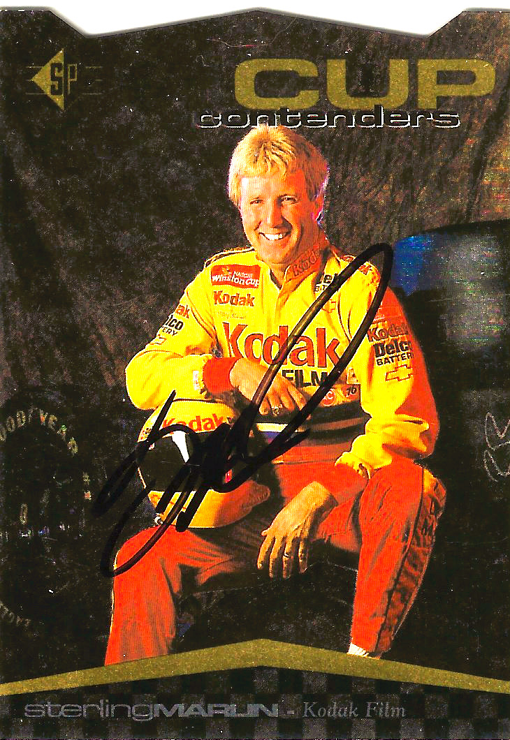 STERLING  MARLIN - AUTOGRAPHED - 1995 UPPER DECK - CARD #3      [G-20 ]