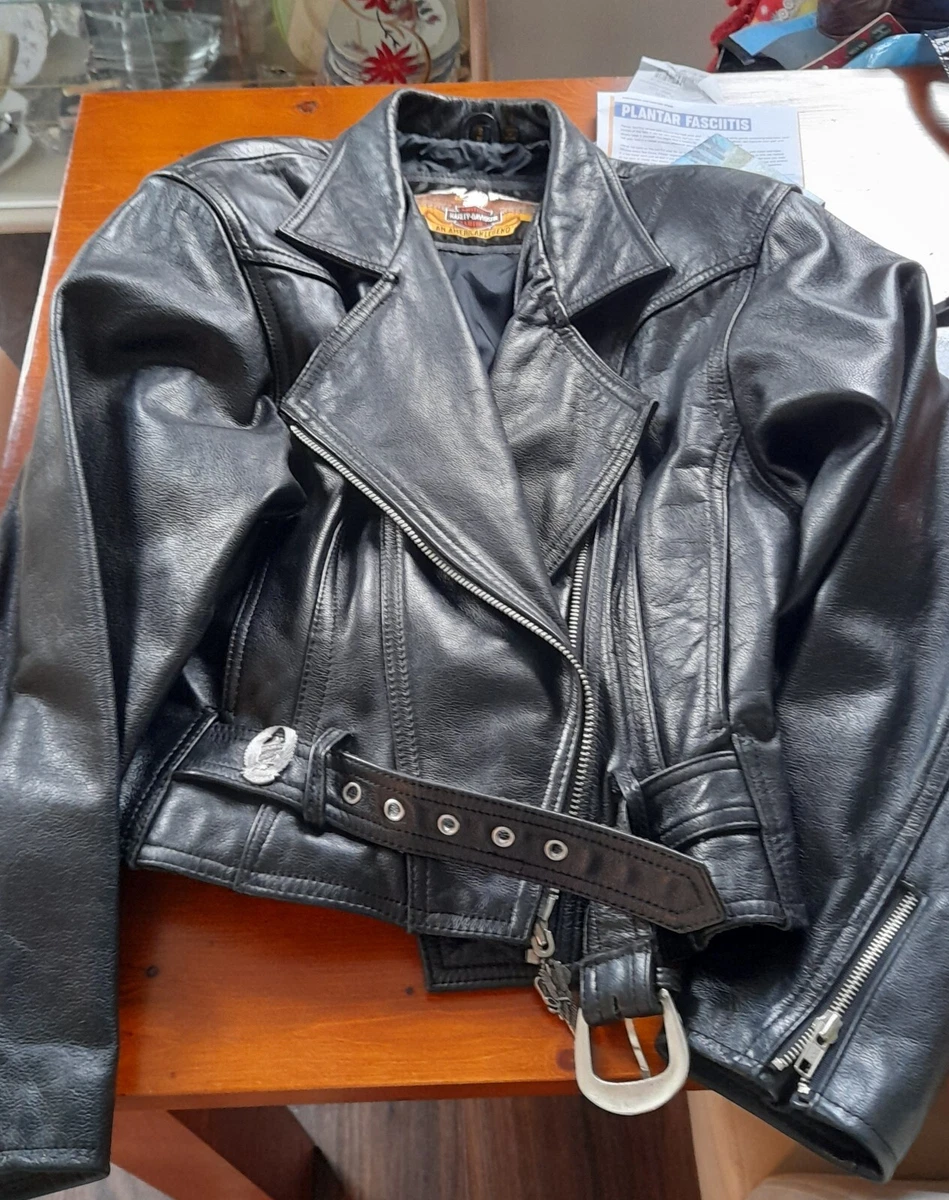 Vintage womens harley davidson leather jacket online