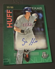 SAM HUFF 2020 Bowman Platinum Top Prospect AUTO GREEN HOLO ROOKIE #22/99