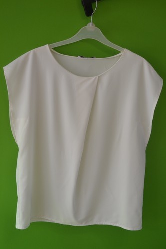 Mango Suit Collection women's cream / ivory sleeveless top size small