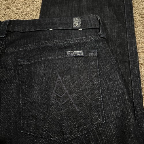 7 for all Mankind Jeans Women's 28 Lexie "A" Pocket Petite Bootcut Medium Wash - Picture 7 of 7