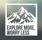 001 MOTORHOME CAMPER VAN CARAVAN / STICKERS / DECAL / GRAPHIC / VANLIFE MOUNTAIN