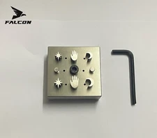 Disc Cutter New Shapes | Set of 6 Punches | Hand | Moon | Star | Falcon |