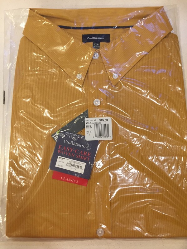 Croft And Barrow Men’s Long Sleeve Shirt Button Down Dress Shirt