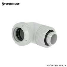 Barrow G1/4" 90 Degree Rotary Multi-Link Fitting for 14mm OD Rigid Tubing White