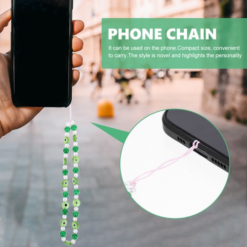 Mobilkette Des Teufels Augen Handyband Aus Polymerton Mit Perlen - Zdjęcie 11 z 12