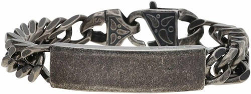 Bracelet gourmette Homme Police en Acier inoxydable Gris anthracite 49,90 € NEUF - Foto 6 di 7