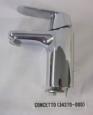 GROHE Concetto Stainless Steel/Chrome Single Handle Hole Bathroom Faucet READ