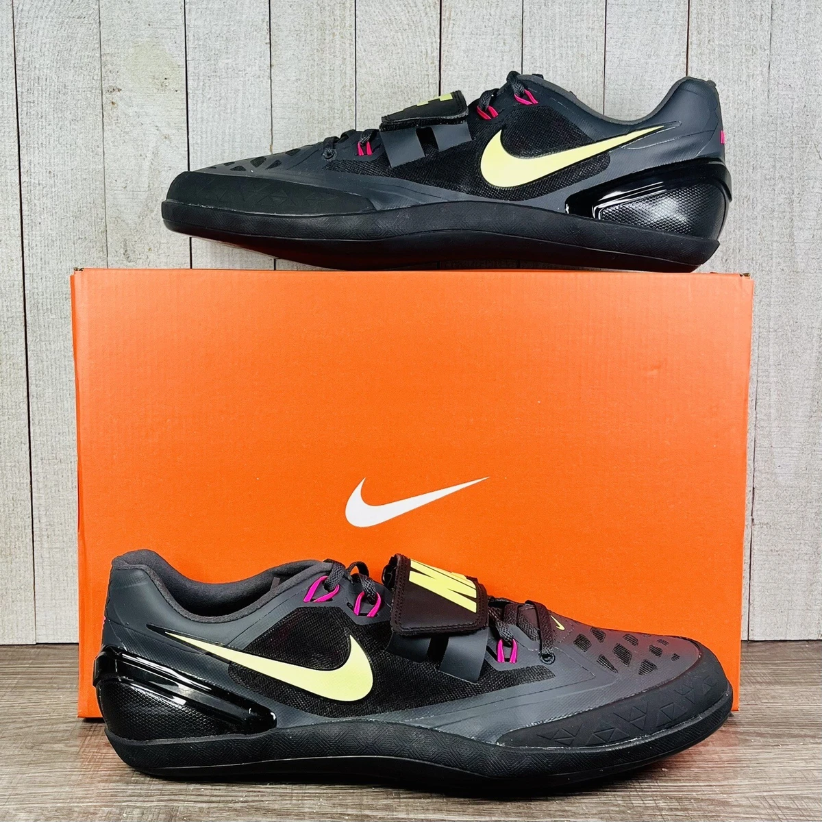 Nike Zoom Rotational 6 Triple Black Throwing Shoes 685131 004 Men s US Size 14