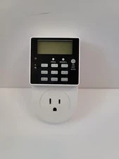 Etekcity Heavy Duty 7-Day Programmable Digital Switch Timer Outlet EDT-1USA 