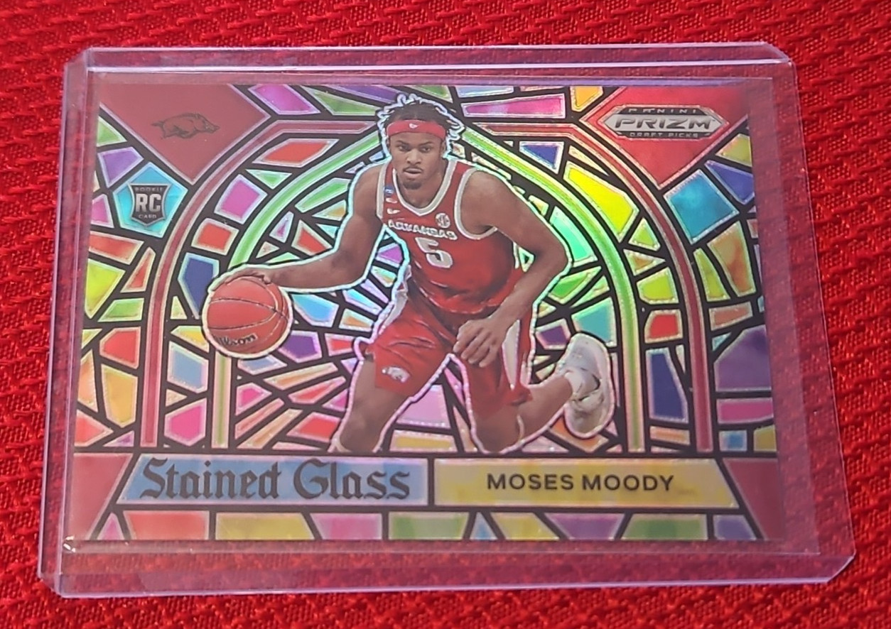 2021-22 PANINI PRIZM DRAFT PICKS Moses Moody Stained Glass