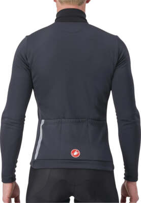 Castelli Entrata Thermal Mens Cycling Jersey Black Long Sleeve