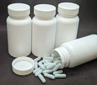 (500) Size 2 Opaque Light Blue Empty Gelatin Gel Joined Capsules Caps, 4 Bottles