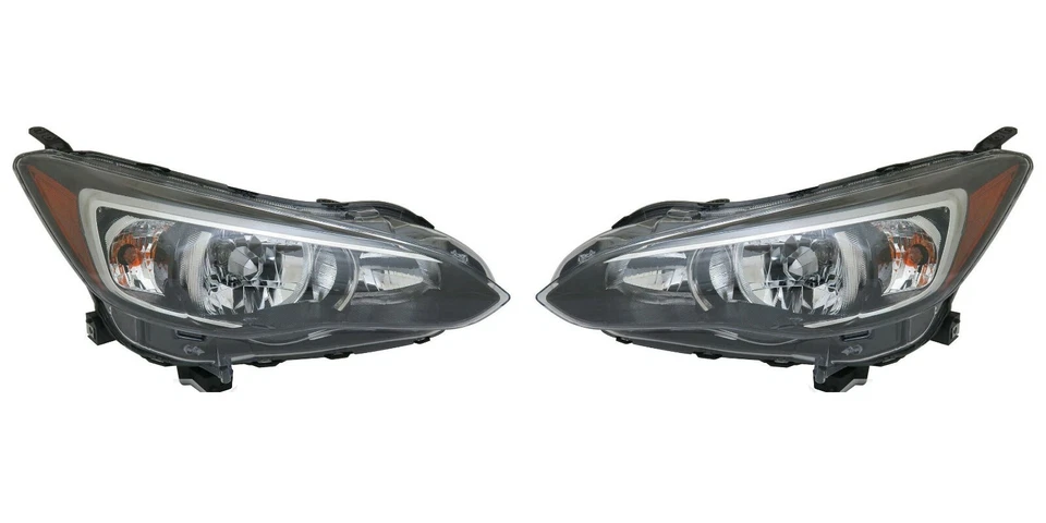 FIT SUBARU IMPREZA 2017-2019 RIGHT LEFT HALOGEN HEADLIGHTS HEAD LIGHTS LAMP PAIR Foto 2 de 4