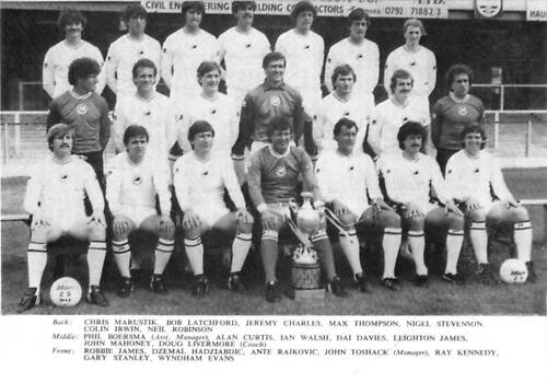 Carte Panini Football 82 – N°265 – Équipe De Swansea – Non Notée, Excellent État