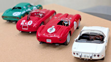 Ferrari 250 LM / 375 Plus / 166 MM & Toyota 2000GT 1/43 Diecast Car Set  Vintage