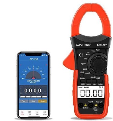 Digital Clamp Meter Stromzange Bluetooth AP-570T-APP 4000 Counts Auto Range AC