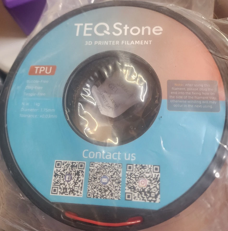 eSun TPU 95A Flexible Soft 3D Print Filament 1.75mm Hardness 95A for 3D Printer - Image 3 of 4